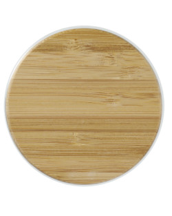 Easton Glass cup with FSC Bamboo lid 12oz