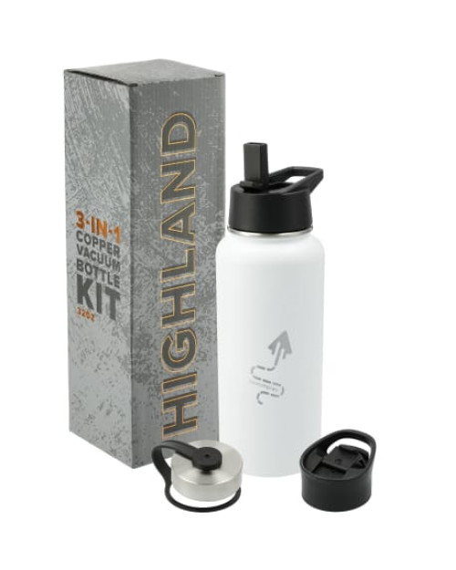 Highland 3-in-1 Copper Vacuum Bottle Kit 32oz Highland 3-in-1 Copper Vacuum Bottle Kit 32oz