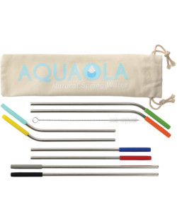 Reusable Stainless Straw 10 in 1 set