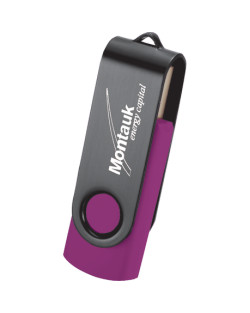 Rotate Black Clip Flash Drive 2GB