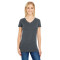 T-shirt pour femme à manches courtes et col en V à teinture Vintage de Threadfast