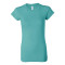 T-shirt côtelé sheer pour femmes