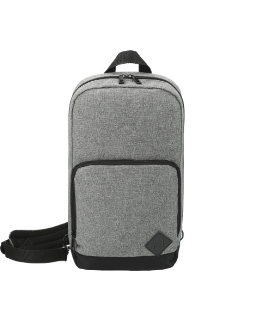 Sac à dos à bandoulière recyclé graphite Deluxe Sac à dos à bandoulière recyclé graphite Deluxe