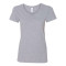 T-shirt de coton supérieur col en V pour femmes