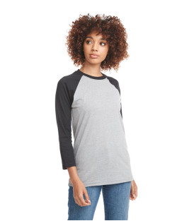 Unisex CVC 3/4 Sleeve Raglan Baseball T-Shirt