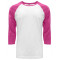 Unisex CVC 3/4 Sleeve Raglan Baseball T-Shirt