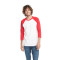 Unisex CVC 3/4 Sleeve Raglan Baseball T-Shirt