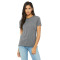 T-Shirt décontracté pour femme en trimélange