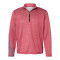Brushed Terry Heathered Quarter-Zip Pullover