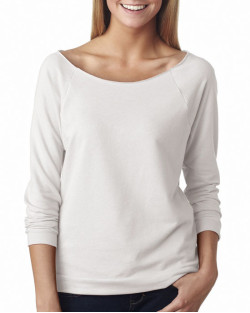 Ladies' French Terry 3/4-Sleeve Raglan