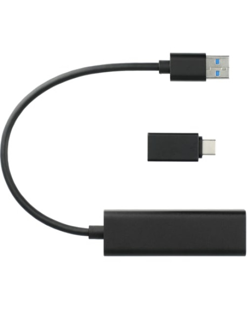 Aluminum 4-Port USB 3.0 Hub with Type C Adapter