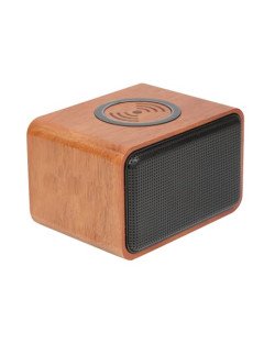 Wood Bluetooth Speaker with Wireless Charging Pad