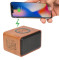 Wood Bluetooth Speaker with Wireless Charging Pad