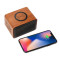 Wood Bluetooth Speaker with Wireless Charging Pad