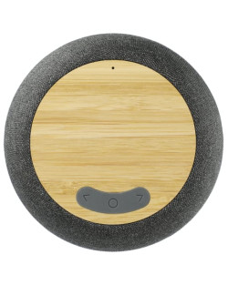 Garm Fabric &amp; Bamboo Speaker with Wireless Chargin