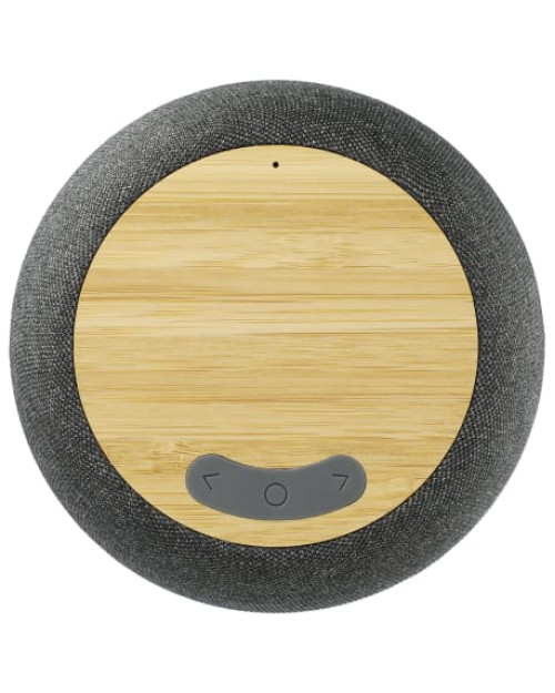 Garm Fabric &amp; Bamboo Speaker with Wireless Chargin