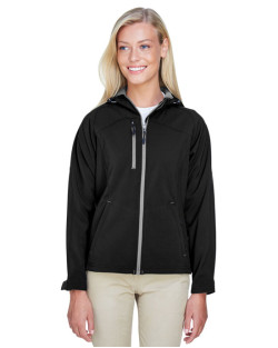 Manteau à extérieur doux à capuchon pour femme Prospect de North EndMD de deux épaisseurs contrecollées