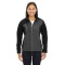 Manteau pour femme à extérieur doux Terrain avec blocs de couleur et motif en relief