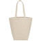 Fourre-tout d'épicerie en toile de coton à chevrons 7oz