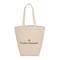 Fourre-tout d'épicerie en toile de coton à chevrons 7oz