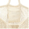Sac de marché en maille de coton Riviera avec pochette zippée