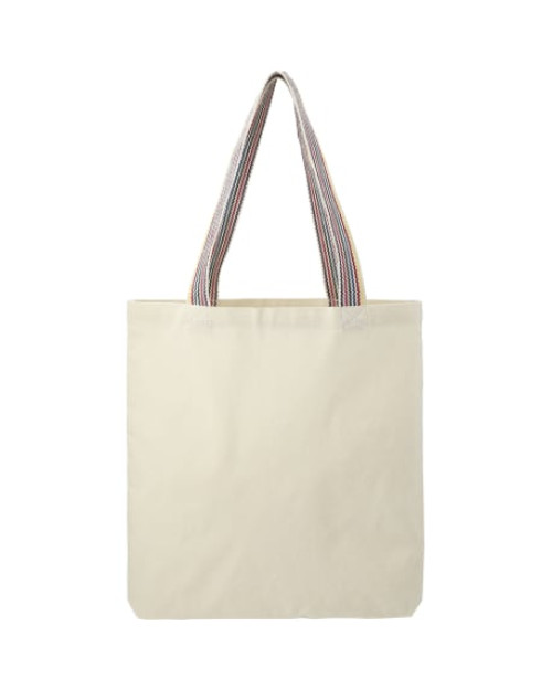 Fourre-tout Convention en coton recyclé arc-en-ciel de 6 oz Fourre-tout Convention en coton recyclé arc-en-ciel de 6 oz