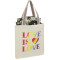 Fourre-tout Convention en coton recyclé arc-en-ciel de 6 oz