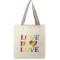 Fourre-tout Convention en coton recyclé arc-en-ciel de 6 oz