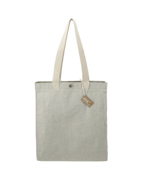 Fourre-tout en coton recyclé Repose de 10 oz avec bouton-pression Fourre-tout en coton recyclé Repose de 10 oz avec bouton-pression
