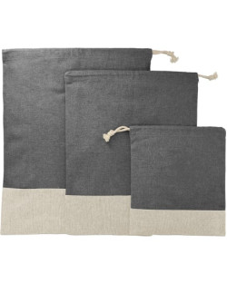 Ensemble de pochettes de voyage 3 pièces recyclées divisées