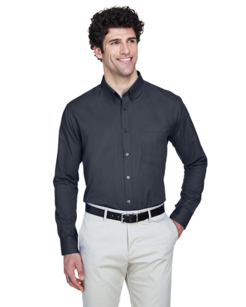 Chemise en twill pour homme Operate de CORE365MC à manches longues Chemise en twill pour homme Operate de CORE365MC à manches longues