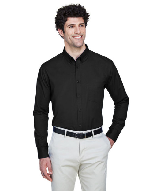 Chemise en twill pour homme de taille longue Operate de CORE365MC à manches longues Chemise en twill pour homme de taille longue Operate de CORE365MC à manches longues