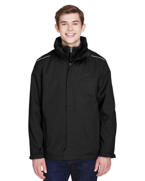 Manteau 3 en 1 pour homme de taille longue Region de CORE365MC avec doublure en molleton Manteau 3 en 1 pour homme de taille longue Region de CORE365MC avec doublure en molleton