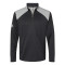 Textured Mixed Media Quarter-Zip Pullover