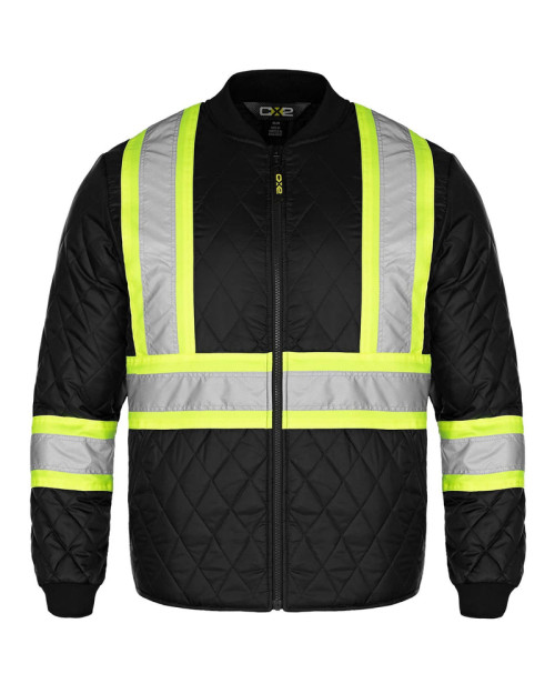 L01220 - Patch - Men's Hi-Vis Quilted Freezer Jacket L01220 - Patch - Men's Hi-Vis Quilted Freezer Jacket