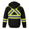 L01290 - International - Men's Hi-Vis Cotton Canvas Bomber Jacket with Sherpa Lining
