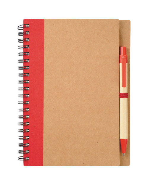5" x 7" Eco Spiral Notebook with Pen