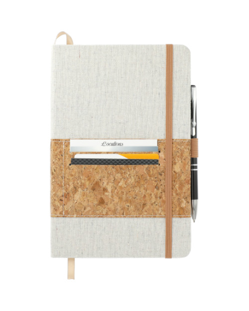 FSC Mix 5.5" x 8.5" Recycled Cotton Cork Notebook