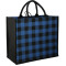 Buffalo Plaid Printed Jute Tote