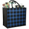 Buffalo Plaid Printed Jute Tote