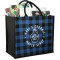 Buffalo Plaid Printed Jute Tote