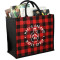 Buffalo Plaid Printed Jute Tote