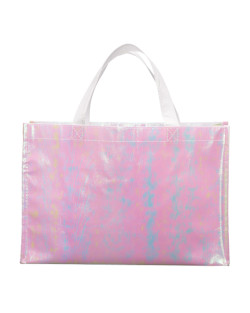 Iridescent Non-Woven Shopper Tote