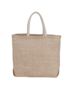 Herringbone Jute Tote