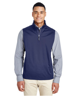 Men's Techno Lite Three-Layer Knit Tech-Shell Quarter-Zip Vest