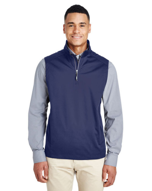 Men's Techno Lite Three-Layer Knit Tech-Shell Quarter-Zip Vest Men's Techno Lite Three-Layer Knit Tech-Shell Quarter-Zip Vest