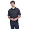 Polo pour homme de taille longue à manches courtes en piqué Pima de Devon & Jones
