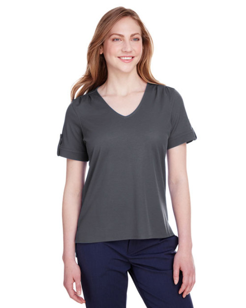 Performance CrownLux pour femme Haut tressé à manches roulées Performance CrownLux pour femme Haut tressé à manches roulées