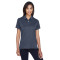 Polo pour femme en piqué chiné Jet Pima-TechMC de Devon & Jones