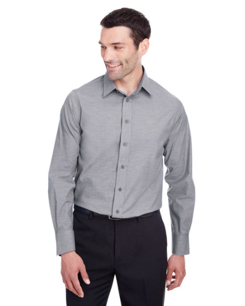 Collection Crown pour homme Chemise extensible en chambray pinpoint Collection Crown pour homme Chemise extensible en chambray pinpoint